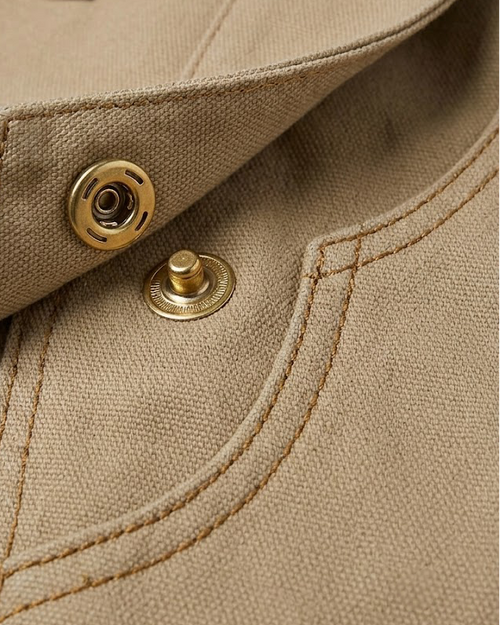 Beige Asymmetric Jeans
