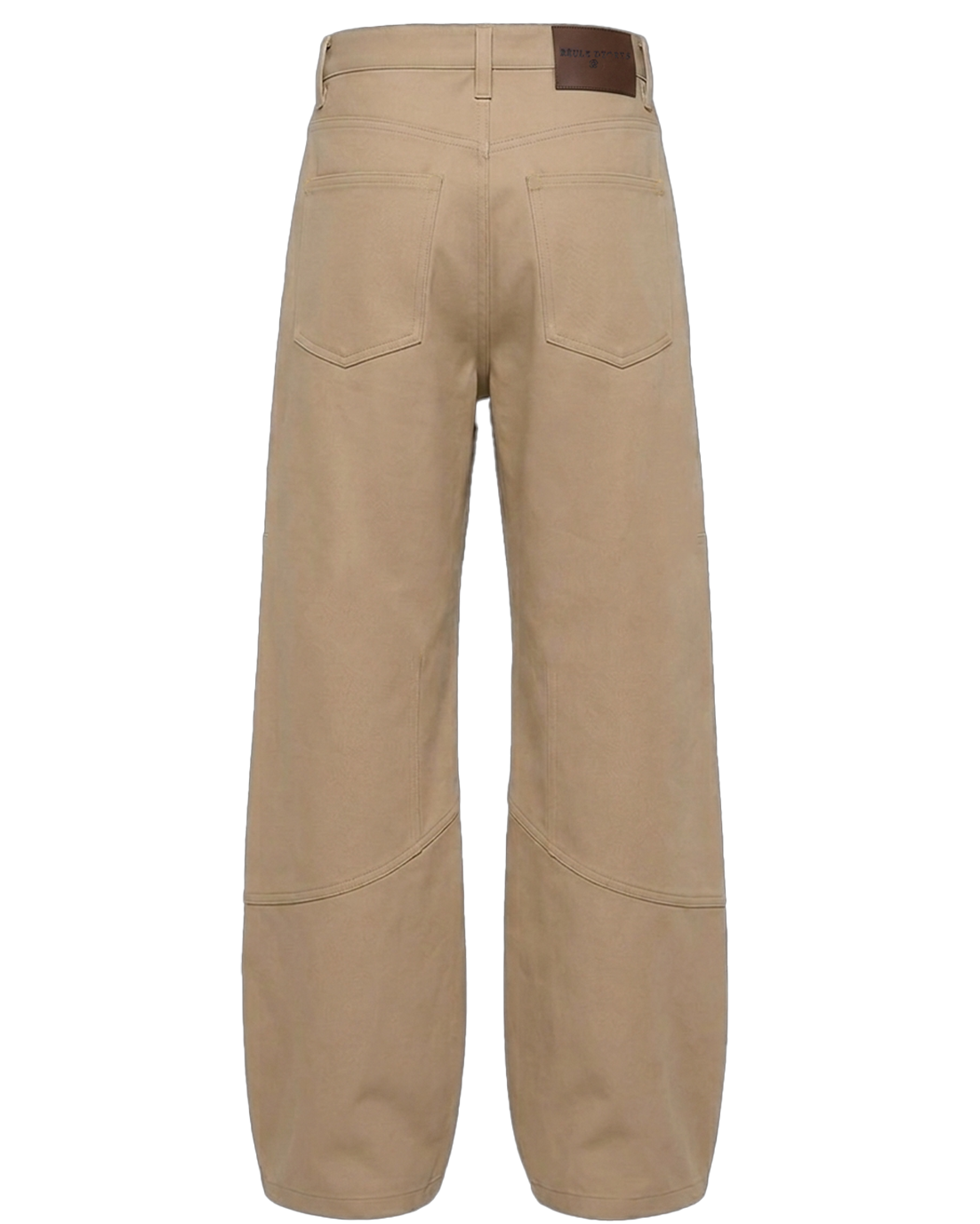 Beige Asymmetric Jeans